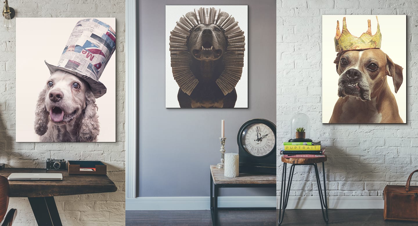 Ready-to-hang large format art prints and dog lover will cherish for a lifetime