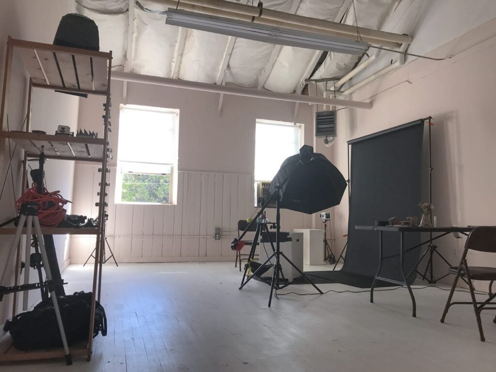 Interior photo of the Puptrait Studio in Baltimore.